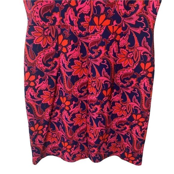 Lands’ End Floral Paisley Print Dress Sz 8 - Picture 6 of 9